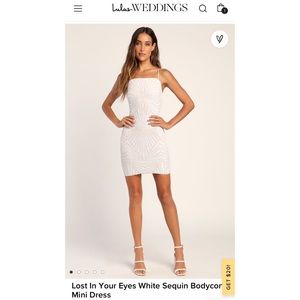 lulu's Lost In Your Eyes Silver Sequin Bodycon Mini Dress